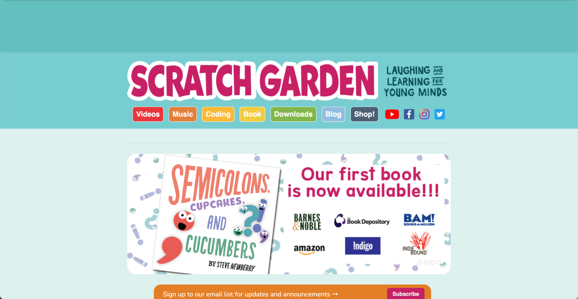 Scratch garden new website one
