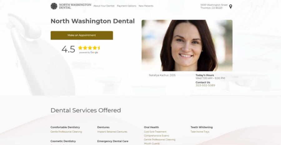 dental website design awful 3