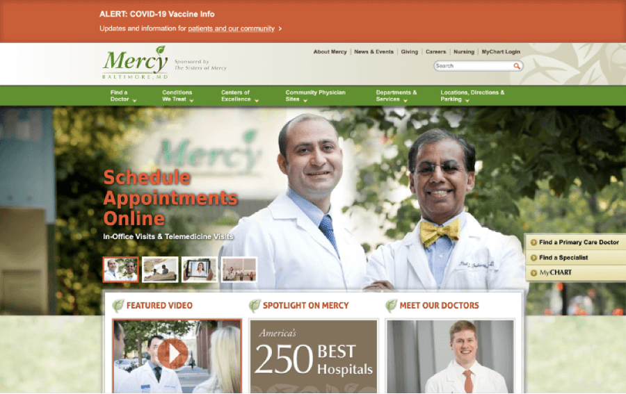 medical website design awful 3