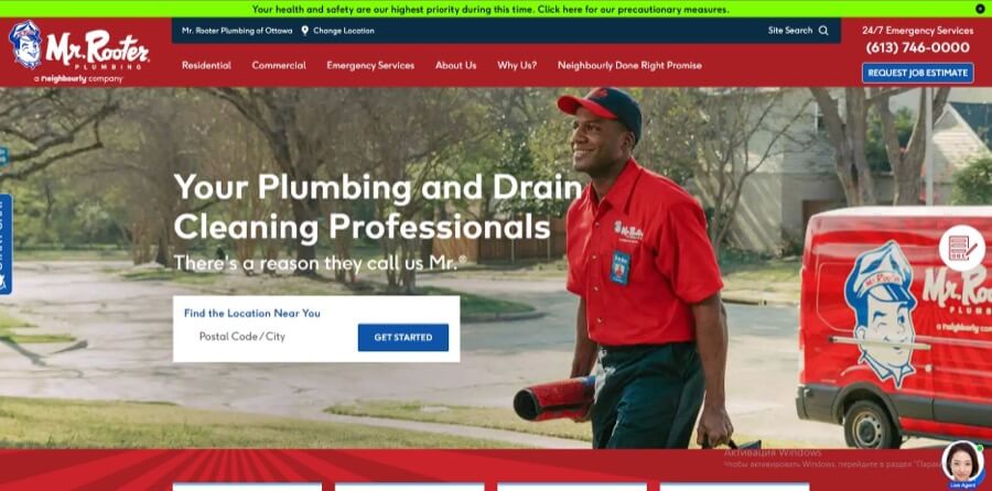 Plumbing Website Design 2 