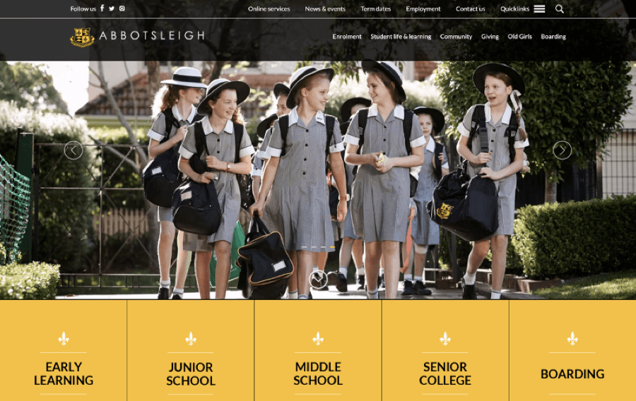 school website design 16